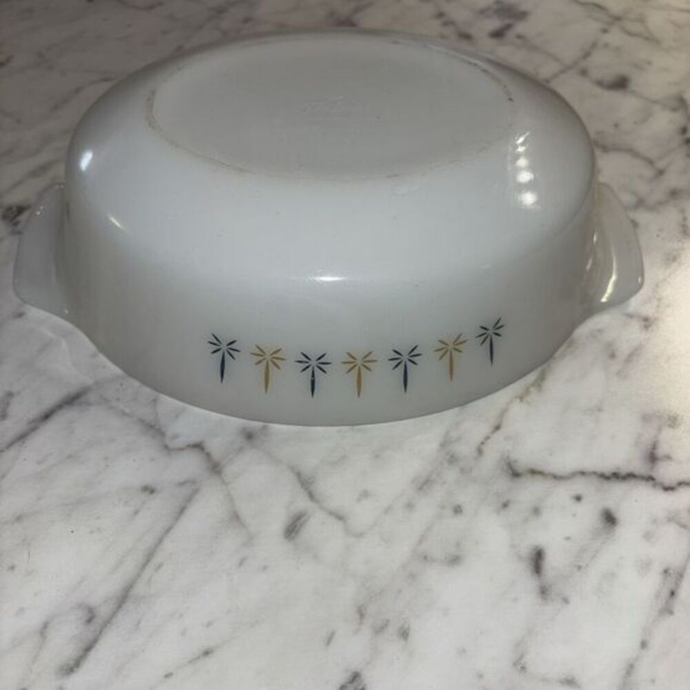 ANCHOR HOCKING Fire King Candle Glow 1-1/2 QT Casserole‎ Dish Bowl USA #437 - Picture 4 of 5